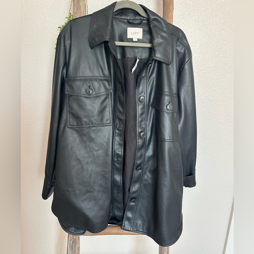 NWOT Faux Leather Jacket